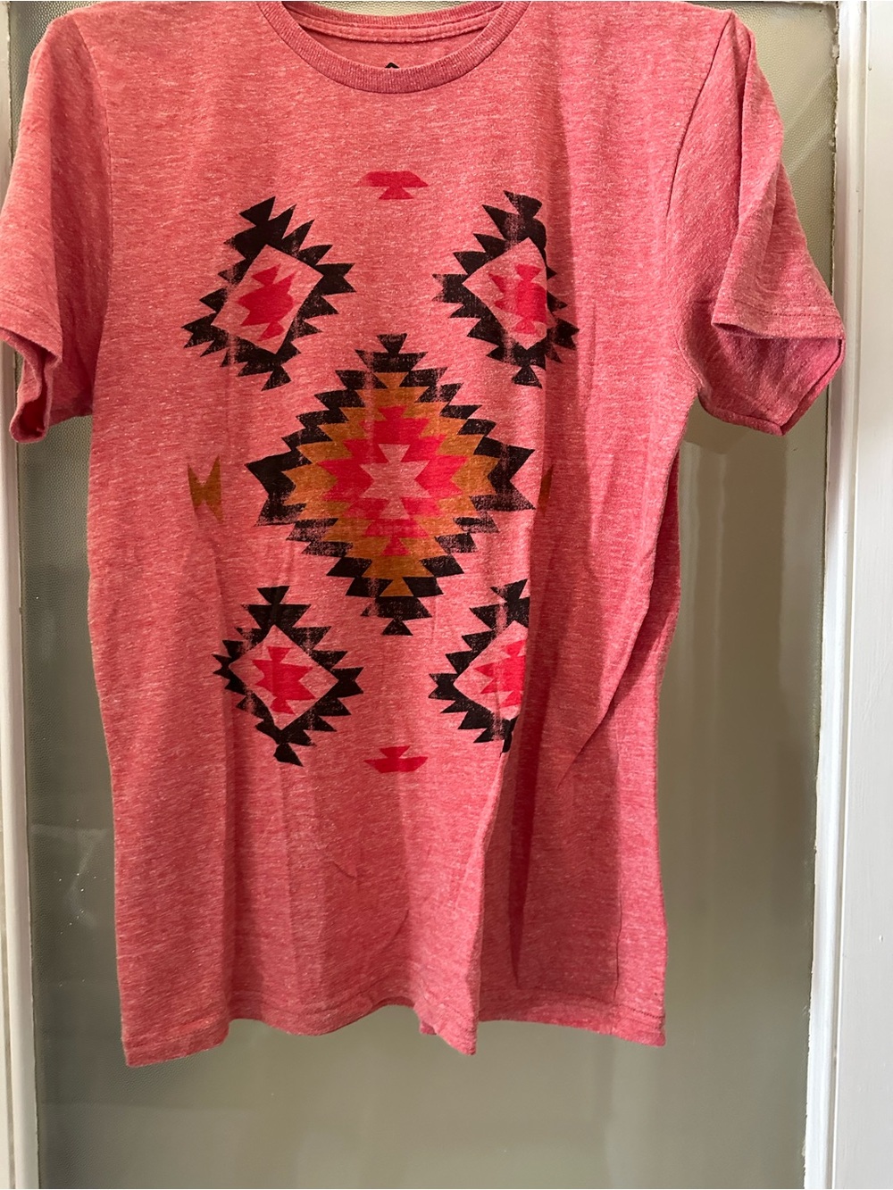 Altru Heathered Coral Logo Tee